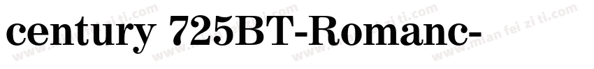 century 725BT-Romanc字体转换